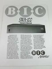 BIC SWA-100 Owners Manual 362230 362230