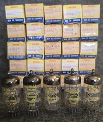 NOS Philips Holland 6BQ7A ECC180 Matched Pair 1960s Hickok 799 Tested