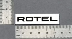 Rotel Turntable Reciever Equipment Badge Logo Emblem Premium Silver W/ Adhesive