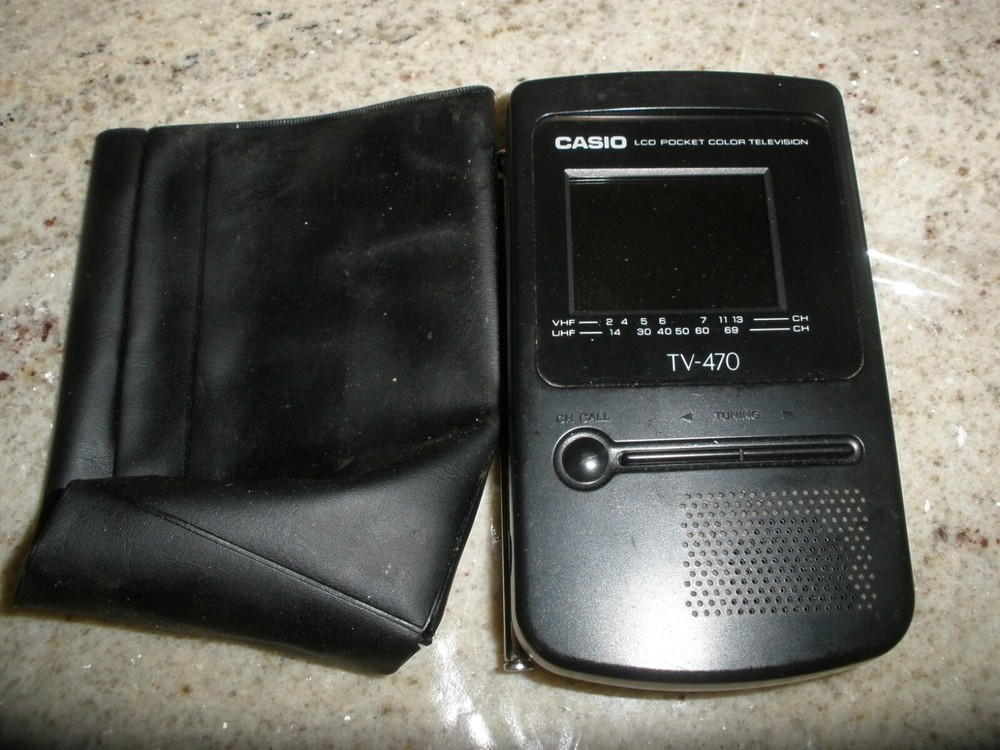 Vintage CASIO TV-470 LCD Pocket Color Analog Television Portable PARTS ONLY (066