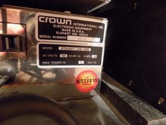 VINTAGE-Crown Power Amplifier Line One/straight Line One , Tested Works