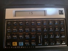 HP 15C Scientific Calculator + Case Hewlett Packard Tested Works With Batteries