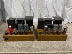 Leak TL12.1 Valve Amplifier Pair — RESTORED + SPEAKER CONNECTORS!