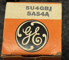 (2) GE 5U4GB 5AS4A tubes Tested