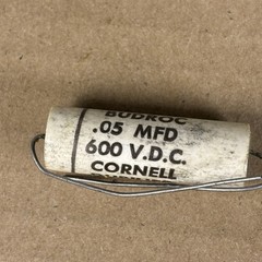 5 VTG Budroc / Cornell‑Dubilier 0.05uf 600v Film Capacitors – Test Good–Tube Amp