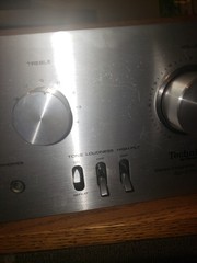 Vintage Technics SU-7100, 35W Stereo Amplifier, 1978 For Parts Or Repair