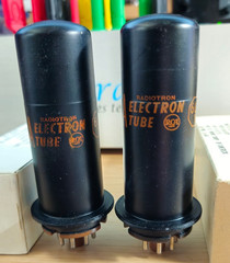 6L6Y MATCHED PAIR RCA AUDIO POWER TUBES NOS NIB *eTRACER* #12B4