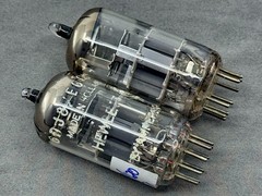 (2) Amperex Hewlett Packard 6DJ8 ECC88 Tubes O Getters Heerlan Holland Test NOS