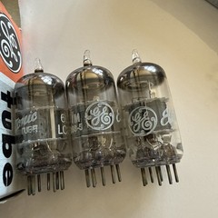Lot Of 3: GE General Electric 6LX8 LCF802 Electronic Vacuum Tube In Box NOS Tu11