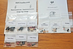 QUAD 33 preamplifier rebuild restoration recap upgrade kit repair capacitor
