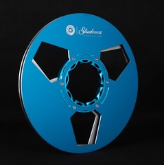 New One 10.5″ Blue Silver Aluminium Empty Tape Reels For R2R Tape Recorders