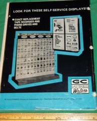 Vintage 1974 Walsco Tape Phono Audio Drive Belt Idlers Catalog GC Electronics