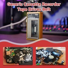High-Quality Cassette Recorder Rubber Belts – 100 Pcs, 40-135mm Compatibility