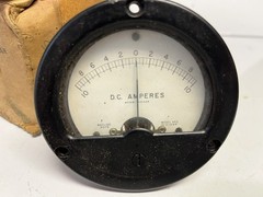 UNUSED vintage Dc Ampers meter Unknown Condition￼