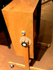 Otari 19 inch standard rail (14 space) adjustable angle Wood Cabinet Casters