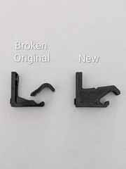 1 pair Yamaha RX-1100u, RX-900u, R-8 and R-9 Receiver Door Hinges (2)