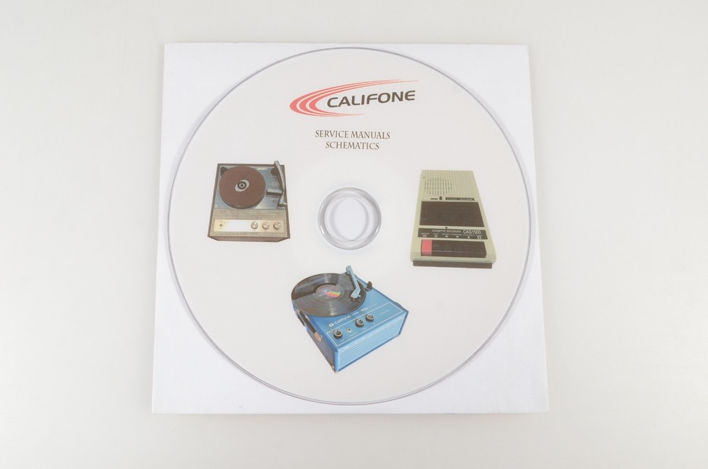 Califone Service Manuals & Schematics on DVD