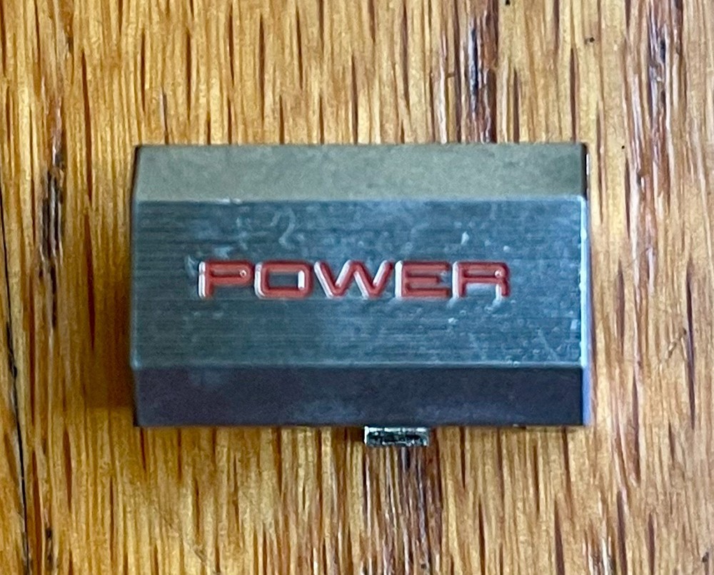 Akai GX77 Reel to Reel Power Button