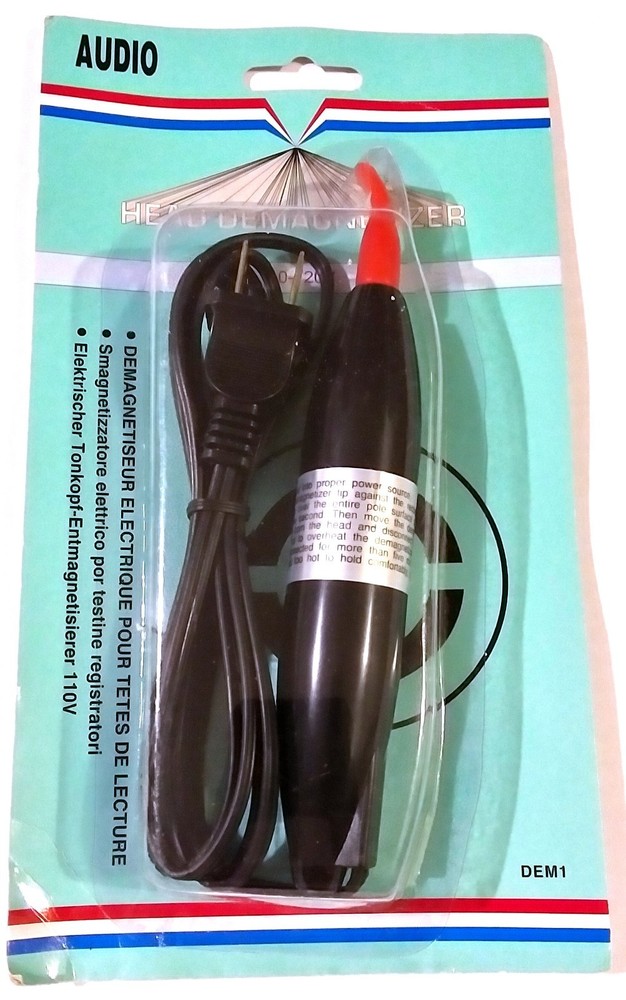 NEW – UNIVERSAL HEAD TAPE DEMAGNETIZER AUDIO VIDEO DEM1