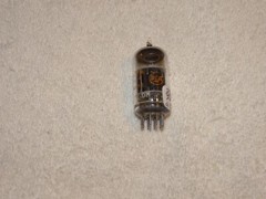 1 x CRC-5814A(12AU7) RCA Tube*Black Plates-O*Very Strong Testing*Command*#2