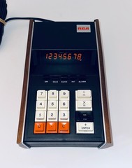 1973 RCA 3C3030 Plasma Display Calculator – New in Box Complete Mint Never Used