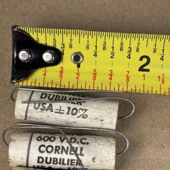 5 VTG Budroc / Cornell‑Dubilier 0.05uf 600v Film Capacitors – Test Good–Tube Amp