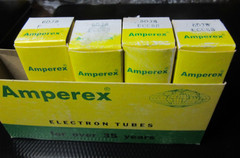 NOS NIB AMPEREX BUGLE BOY 6DJ8 ECC88 HALO-GETTER TUBE AMPLITREX