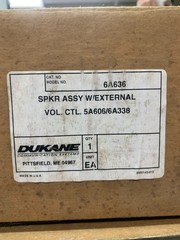 DUKANE 12″ In-Ceiling Loudspeaker White 5A606/6A338 Model No. 6A636 Original box