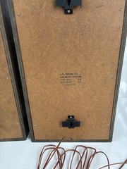 Vintage Pair Of J.C. PENNEY SPEAKERS Orange Stripe Nice Made In Japan 16 Ohm