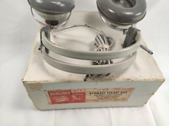 Vintage Audiotex 30-157 Stereo Headphones Original Box