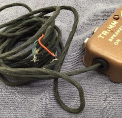 TRIMM Vintage Speaker On Off Control 1/4” Output Jacks Toggle On Off Circa 50’s