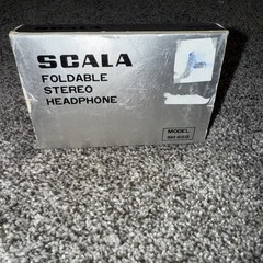 DEADSTOCK VTG 80s Scala Foldable Headphones SH-659 Wired Headband Vintage NOS