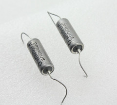 Qty 2 Sprague Vitamin Q .033uF 200V PIO Capacitors Matched Pair Tone Caps NOS