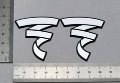 Focal Speaker Badge Logo Emblem Custom Made Brushed Silver Large PAIR