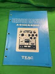 TEAC A-6100 / A-6300 Stereo Tape Deck Service Manual & Original Paperwork Lot