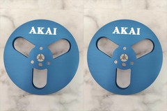1 Pair 7” silvery AKAI Light Aluminum Reel to Reel Take Up Reel for AKAI GX-77