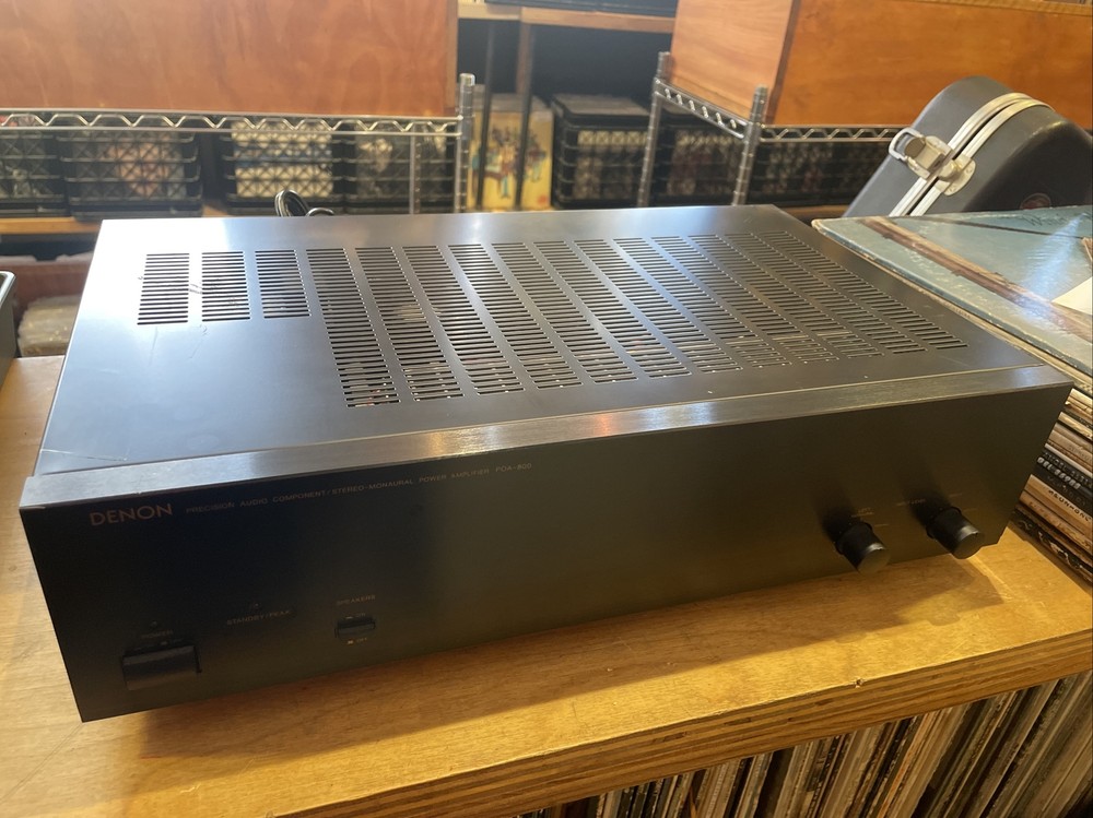 Vintage Denon POA-800 2 Channel Stereo Home Power Amplifier 50 Watts /Channel #2