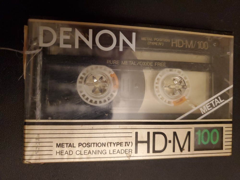 1 Denon HD-M 100 Metal Type IV Audio Cassette Tape Vintage