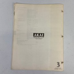 Akai GX-77 Reel to Reel Owners / User Manual *Original*