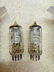 Mullard EF86 6267 Matching Pair Blackburn UK Preamp Tubes