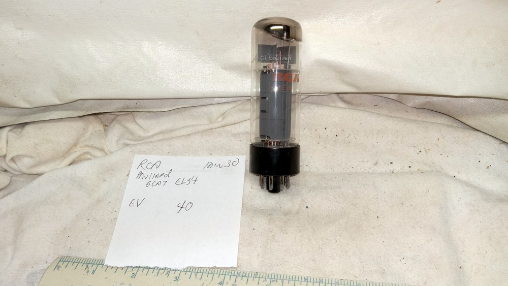 Mullard RCA 6CA7 EL34 Tube Tested TV-7/U Good