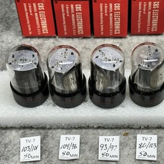 QUAD NOS NIB CBS 6SN7 GTB TUBES ALL TESTED over 100% DATED 1960