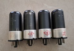 NOS 6P6P 6V6GT Metal Base Tubes – Matched Quad