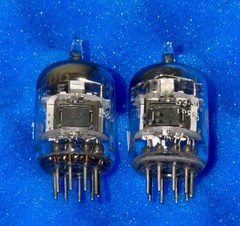 Two GE 6386 Tubes / Amplitrex Tested +100% / D Getter / X3 Mica /Black Plates