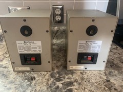 Hitachi 2 Way Speaker System Model HS-J5 Rare Good Working And Nice Condition!