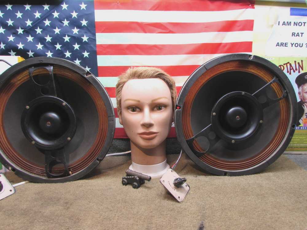 ESTATE* VTG HEATHKIT AS-183 COAXIAL 2-WAY 12″ SPEAKERS w/HiFreq. Controls~VIDEOS