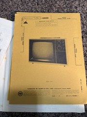 Sams Photofact Set 1416 July 1974 Admiral Sanyo Truetone Color TV + Morse T-4210