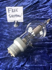 250TH HI MU Power Triode LOW hours, INTACT Filament for BC-610-E JAN Contract