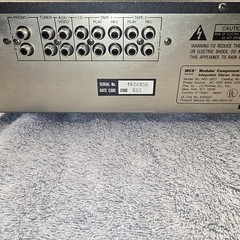 MCS 3872 Stereo Integrated Amplifier 1985-86 110 Watts Per Channel