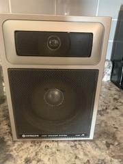 Hitachi 2 Way Speaker System Model HS-J5 Rare Good Working And Nice Condition!
